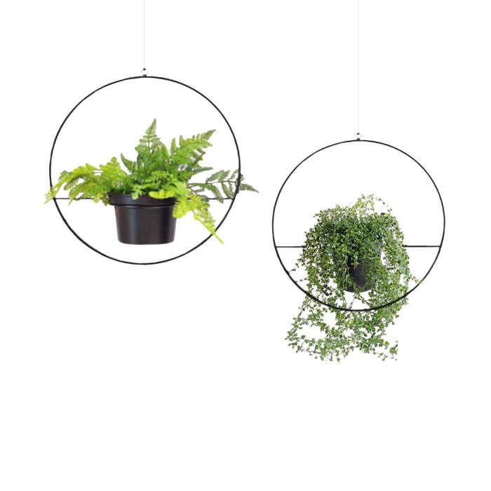 Aberto Design Jardinera de Metal Negra